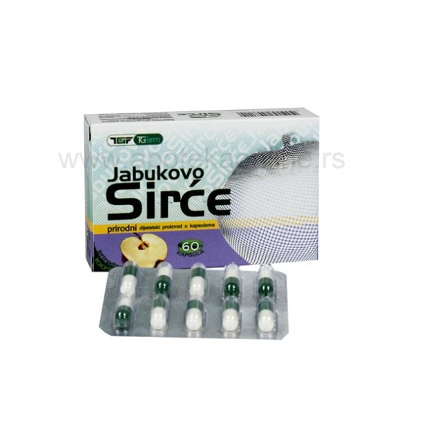TG FARM JABUKOVO SIRĆE KAPSULE - Online Apoteka TG FARM JABUKOVO SIRĆE KAPSULE